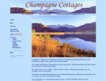 Tablet Screenshot of champagnecottages.co.za